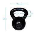 Kettlebell Żeliwny Kula Kettle SPARTAN 16 kg